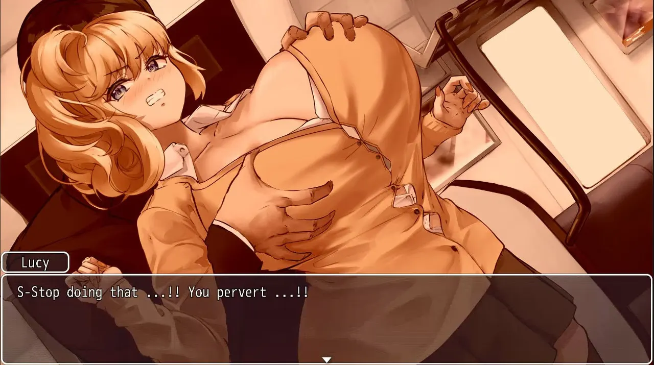 Busty Gal and the Train Molester screenshot 2